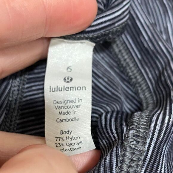 Lululemon Wunder Under High-Rise Tight 25”‎ Luxtreme Size 6 Dark Carbon/Ice Grey - Picture 2 of 14